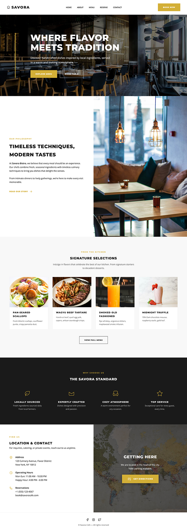 Website mockup